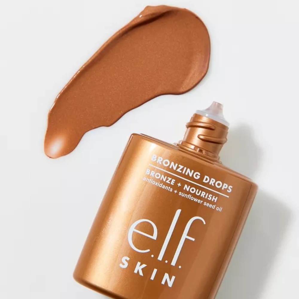 Elf Skin Bronzing Drops Bronzing Serum in Bronze 3 Copper Gold Tinted Serum - Picture 2 of 9